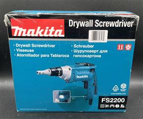 BRAND NEW MAKITA FS2200 2,500 RPM DRYWALL SCREWDRIVER CORDED POWER TOOL